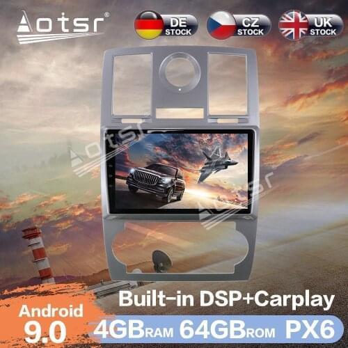 Aotsr New Android 10 Car Radio Player GPS Navigation DSP For Chrysler 300C For Jeep Dodge Car Auto Stereo Video HD Multimedia