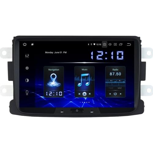 Dasaita 8" Android 10.0 1 Din Car Radio GPS Navigation for Renault Duster Dacia Sandero Captur Lada Xray 2 Logan 2 with Carplay