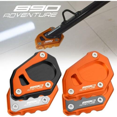 Motorcycle Side Stand Enlarger Plate Pad Kickstand Extension Protection FOR 890 ADV ADVENTURE R 890 Adventure R 2020-2021 Parts