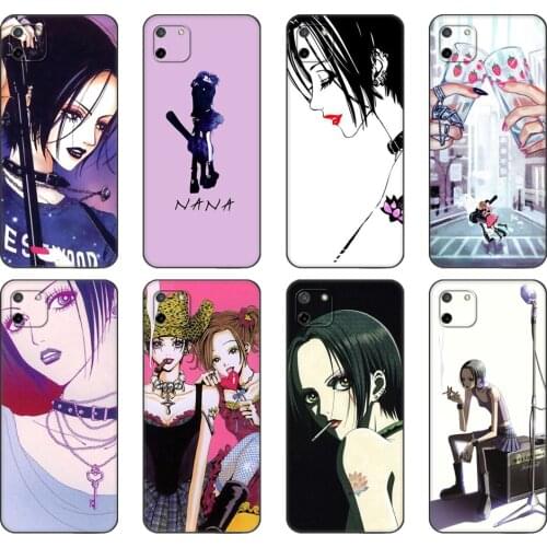 Black tpu Case For OPPO Realme C11 C20 C21 Case Back Cover Bumper Nana osaki