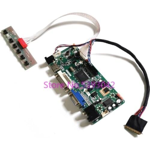 For HSD100IFW1-A00/A01/A02 10.1" LVDS 30-Pin 1024*600 VGA+DVI+keyboard LCD panel M.NT68676 monitor controller board DIY kit