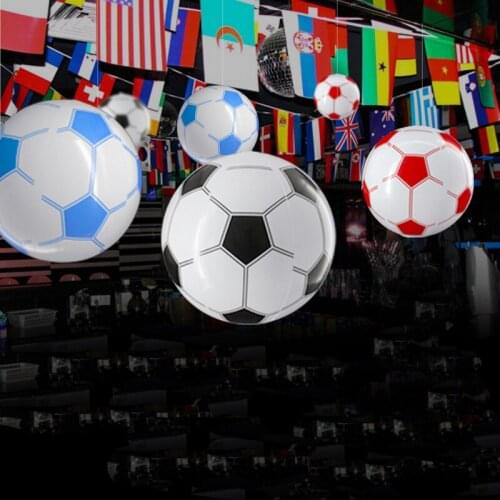European World Cup Decoration Football PVC Inflatable Soccer Goal Ceiling Hanging for Club Bar Home Sport Football Theme Party