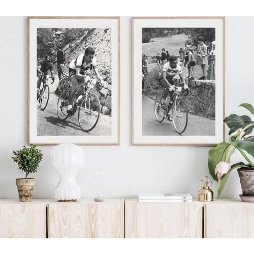 France Cycling Photography Frederico Bahomontes Vintage Poster Wall Art Pictures Bike Prints And Posters Gift Room Home Decor