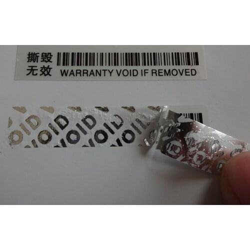 Warranty sticker VOID label , leaving word"VOID" if removed (JUST FOR CLIENT TO PLACE ORDER AFTER GETIING QUOTATION FROM ME )