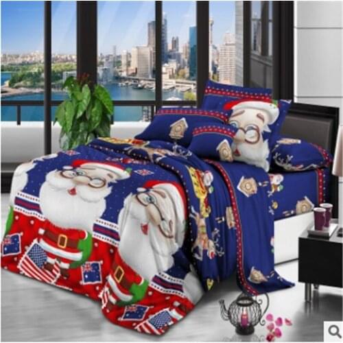 Santa Claus Bedding Set Duvet Cover Set 3d Bedding Set Fashion Design duvet cover flat sheet pillowcase