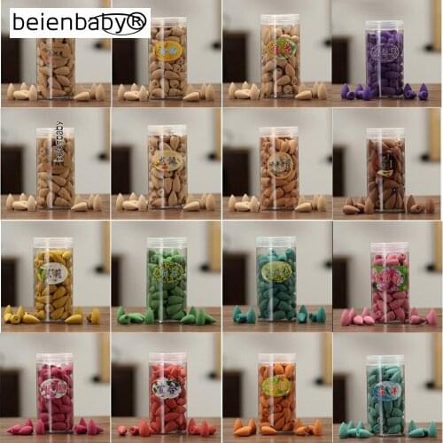 About 80pcs Natural Backflow Incense Cones Handmade Agarwood Cones Incense Help Sleep Wormwood Incenso Incense Burner Household