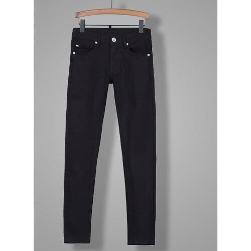 2021 HOT NALANXINDE jeans European style jeans pants Men Slim jeans denim trousers button luxury Pencil Pants jeans for men