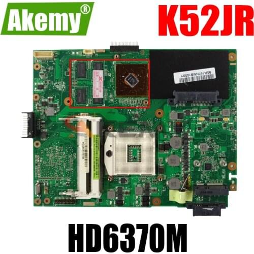 AKEMY K52JR Laptop Motherboard For ASUS K52J K52JT K52JC Original Mainboard HM55 HD6370M