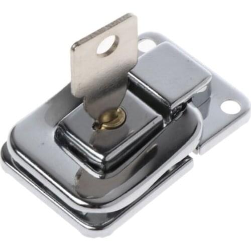 Metal Jewelry Box Lock Suitcase Buckles Toggle Hasp Latch Catch Clasp With Key R2JE