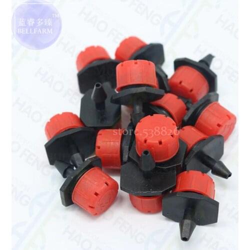 MUCIAKIE 15pcs 360 degree Adjustable Sprinkler Garden Irrigation Misting Micro Flow Dripper Drip Head for 4/7mm Hose