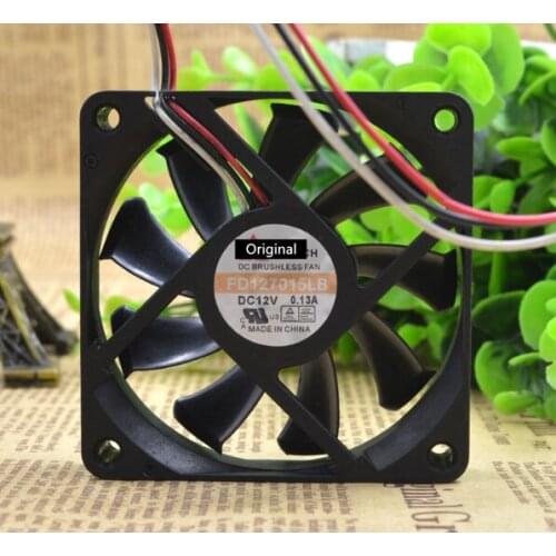 Original 100% working FD127015LB For y.s. Tech 70mm 7015 DC 12V 0.13A 70x70x15mm Server cooler cooling fan