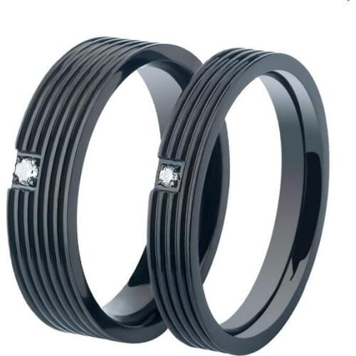 Titanium steel couple rings