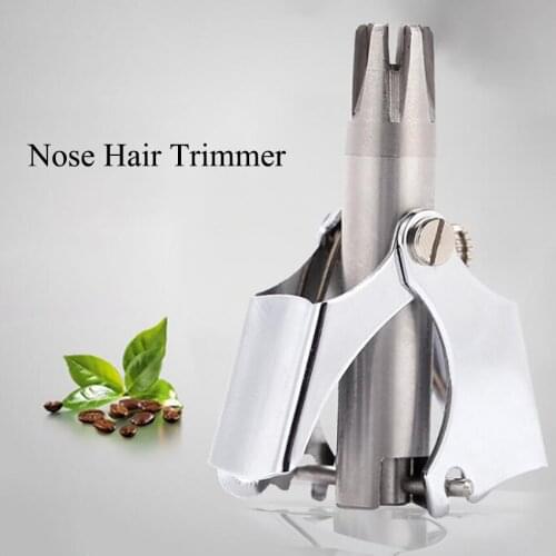 Portable Stainless Steel Nose Hair Trimmer Washable Manual Nose Ear Hair Trimmer Shaver Home Nose Hair Device Face Care Tools