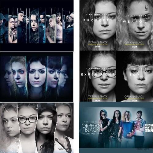 ORPHAN BLACK movie Poster Clear Image Wall Stickers Home Decoration Good Quality Prints White Coated Paper home art Brand