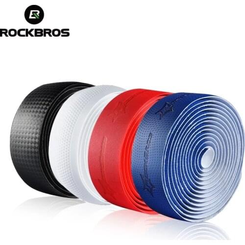 ROCKBROS 1 Pair Road Bike Handlebar Tape Cork Racing Bicycle EVA Bar Tape + 2 Bar Plug Cycling Hand Bar Tape Bicycle Accessories