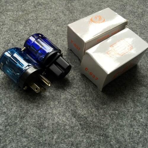 1 Pair Oyaide P037 Rhodium-plated US AC Power Plug C037 IEC Connector for DIY Audio Cable Adapter