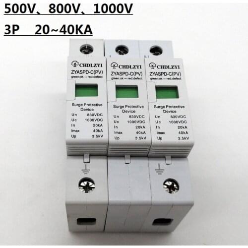 SPD 500V 800V 1000V 4 P 20 ~ 40KA Surge Schutz Gerät Ableiter Niedrigen Spannung Haus 2 pole Surge Protector blitzschutz