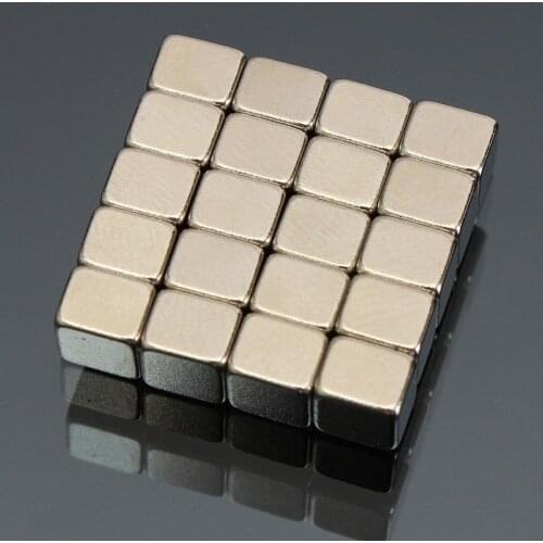 20Pcs 5x5x4mm N52 Super Strong Cuboid Blocks Rare Earth Neodymium Fridge Magnets For Acoustic field Electronics Electrical Field
