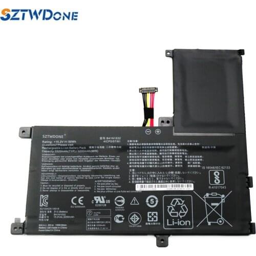 SZTWDONE B41N1532 Laptop battery for ASUS ZenBook Flip Q504UAK Q504UA UX560UAK UX560UA 15.2V 50WH