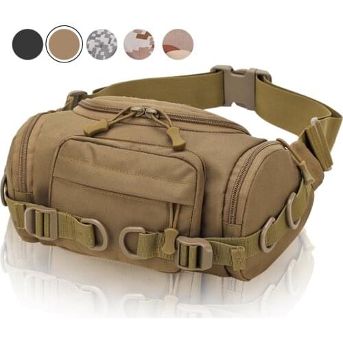 1000D Tactical Waist Bag Multi-Purpose EDC Waist Pack Outdoor Organizer Pouch Military Waterproof Hunting Bag