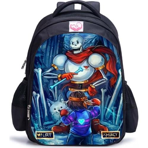 Undertale New 3D Printing Backpack 13-16inch Games Boys Girls School Bag Kids Action Stationery Mochila Escolar