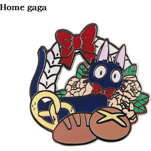 D3467 Homegaga Anime Cartoon Brooch Cat Backpack Badges Cartoon Pin Badges For Clothes Decoration Badge