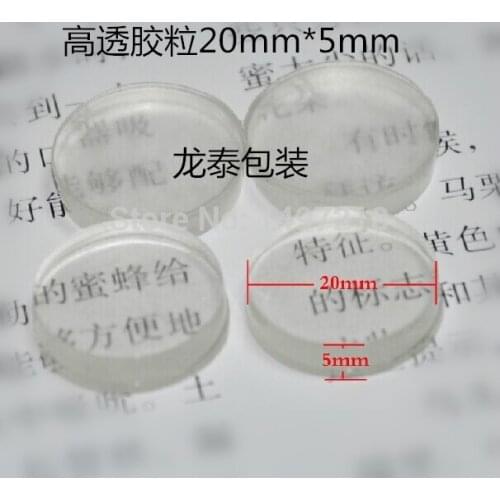 100pcs 20mm x 5mm high clear anti slip PVC rubber plastic bumper damper shock absorber 3M self-adhesive PVC silicone feet pads