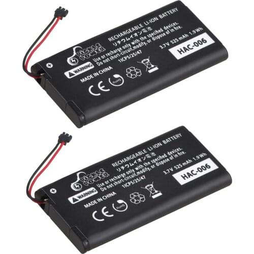 2 pcs HAC-006 Switch Battery 525mAh HAC-BPJPA-C0 HAC-015/016 HAC-A-JCL-C0 HAC-A-JCR-C0 for Nintendo Switch Ns Joy-Con Controller