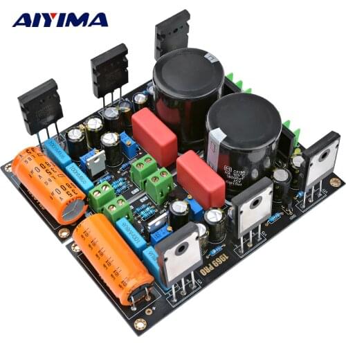 AIYIMA 2Pcs 25W Hood 1969 Amplifier Audio Board 2SC5200 HD1969 Class A Power Amplifiers AMP With 1083 Voltage Regulator
