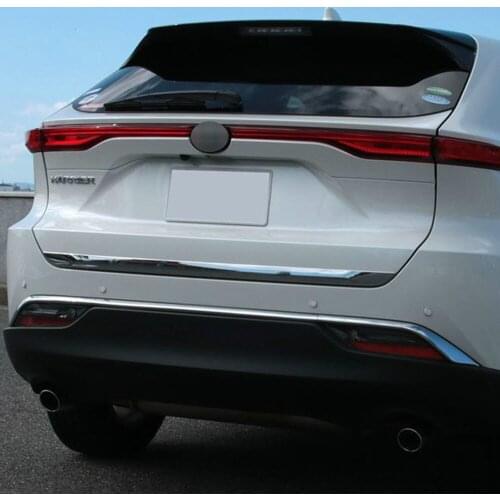 Car Accessories For Toyota Harrier Venza XU80 2020 2021 Tailgate Rear Door Trim Sticker Trunk lid Garnish ABS