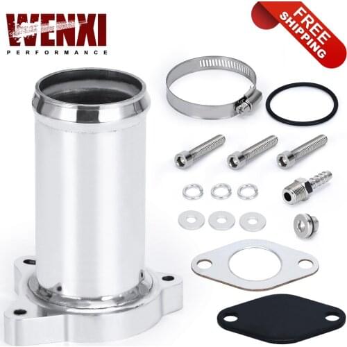 Free Shipping 57MM Aluminium EGR Valve Replacement Pipe For 1.9 8v TDI VE 90/110 and PD100/PD115 EGR Delete/Race Pipe 2"