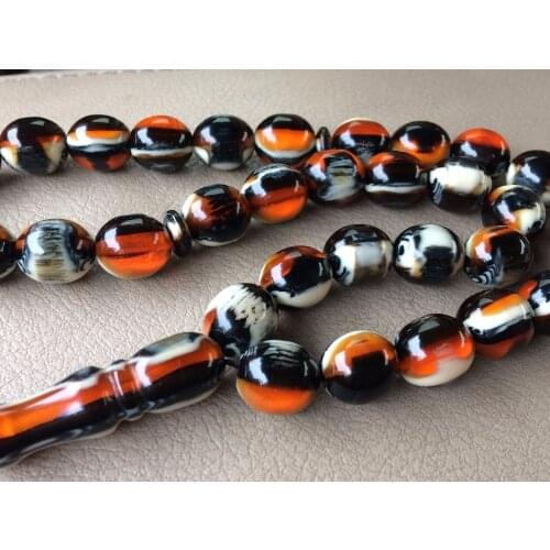 Iraq necklace flag imitation Amber color prayer beads Rosary tasbih car-home-office hanging bracelet masbaha misbaha phone case