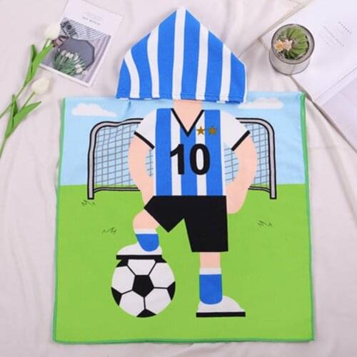 Childrens Cartoon Bath Towel Absorbent Quick-drying Bathrobe Baby Cloak Cloak Kids Bathrobe Hooded Boys And Girls Beach Towels