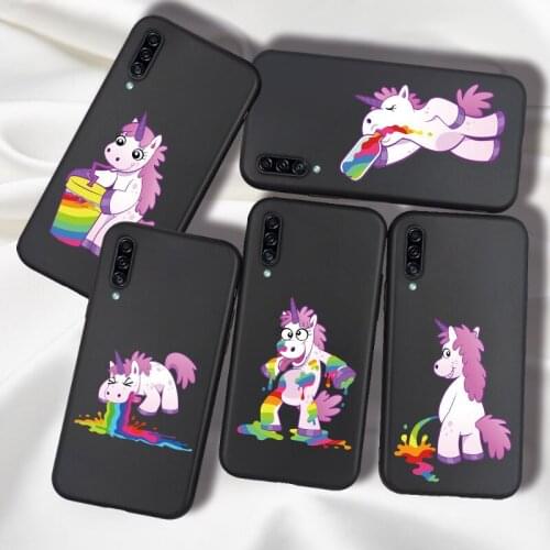 Unicorn Rainbow Case For Samsung Galaxy A71 A51 A41 A31 A40 A50 A70 A20 A30 A21 A20E A21S Case Cover Silicone Soft TPU Bumper