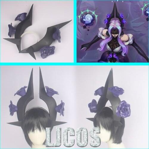 Game LOL Withered Rose Syndra Headwear Cosplay Props Halloween Carnival Fancy Party Cosplay Props Toys Birthday Gifts