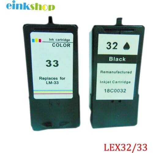 Einkshop 2Pk for Lexmark 32 33 Ink Cartridge For Lexmark X7350 X5450 X5210 X5470 P4350 X7170 Z810 Z812 Z815 Z816 Z818 P4330