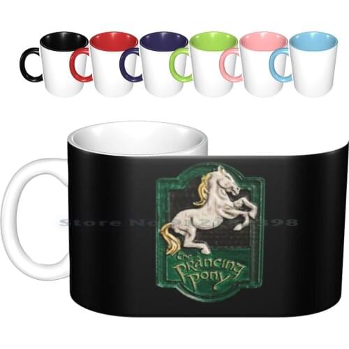 The Prancing Ceramic Mugs Coffee Cups Milk Tea Mug Prancing Prancing Lord Of Ring Lord Ring Tv Film Bar Popular Famous Horse