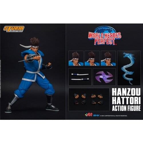 Storm Toys 1/12 Scales World Heros Perfect Hanzou Hattori PVC Figure Collection Toy In Stock