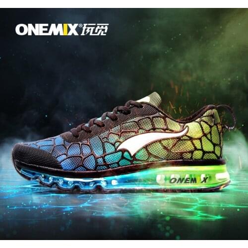 Onemix Men Air Running Shoes Breathable Mesh Marathon Man Sneakers Lightweight Breathable Outdoor Jogging Training Sport Shoes