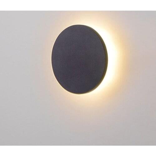 Round/Square Outdoor Waterproof Wall Lamp LED Nordic Style Minimalist Balcony Light Corridor Lighting for Courtyard Garden Decor