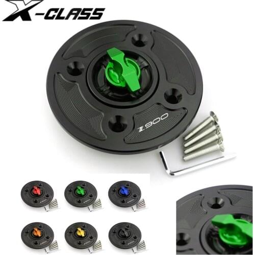 For Kawasaki Z900 2017 2018 2019 2020 Motorcycle Fuel Tank Cover Gas Case Cap CNC Aluminum Accessories Red Blue Gold Green