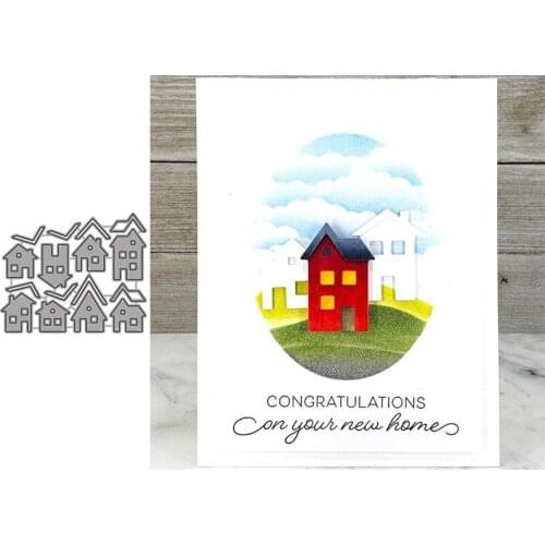 Small House Metal Cutting Dies for Scrapbooking Handmade Tools Mold Cut Stencil New DIY Card Make Mould Model Craft Decoration