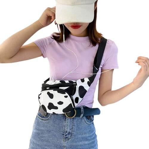 Women Waist Packs Fashion Animal Print Waist Pack Chest Bag With Adjustable Strap For Casual Ladies Girls