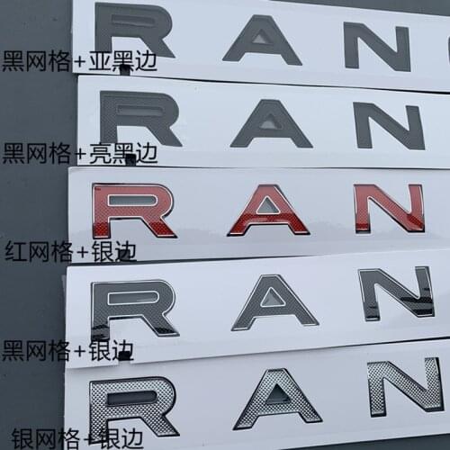 Top ABS Emblem Car Styling Hood Trunk Letters Logo Sticker For LAND RANGE ROVER SPORT VELAR SV Edition Glossy Black Matte Silver