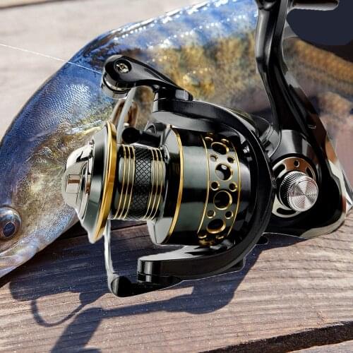 2021 New Fishing Spinning Reel Metal Spool 5.2:1/4.7:113BB Ball Bearings Carp Fishing Reel BK2000-7000 Metal Line Cup Sea Tackle