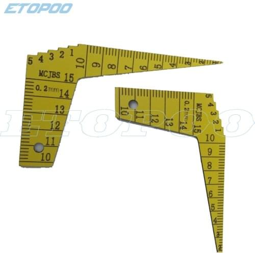 1-15MM Japanese MCJBS plastic Feeler Gauge Kegelmessgerat ruler for Automobile industry plastic angle gauge