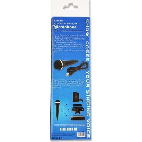 For PS4 PS3 WII Wired Microphone with USB Port High Performance Props Wii/PC Console for PS2 / PS3 / Xbox360/Xbox One