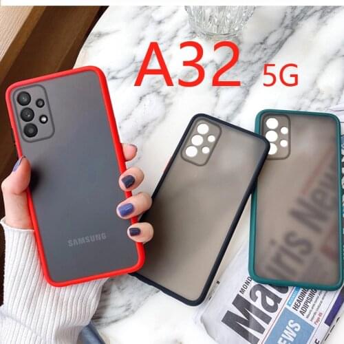 Translucent Matte Phone Case for Samsung Galaxy A32 5G Ultra Cover Skin Feel Full Protection Case for Samsung A32 A 32 5G 6.5"