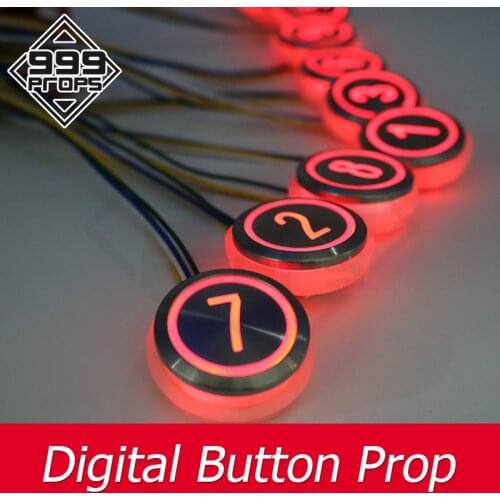 Room Escape Props Digit Buttons Prop press buttons by correct sequence to open lock room escape props 999props