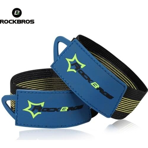 ROCKBROS Cycling Running Bicycle Trousers Belt Outdoor Sports Sweatband Foot Safety Ankle Support Protect Pressurizable Bandage
